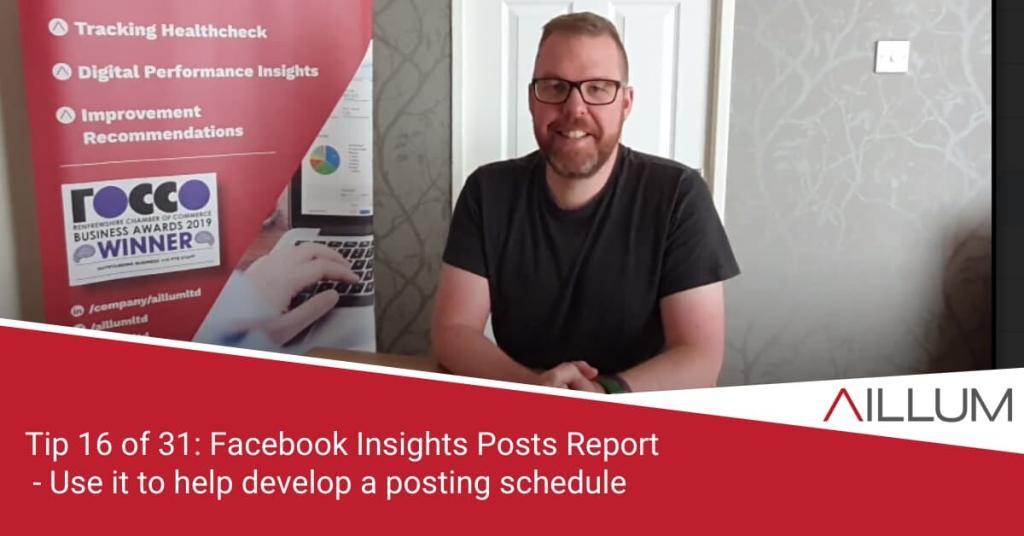 Facebook Insights Post Report