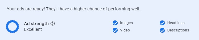 Display Ad Strength in Google Ads.